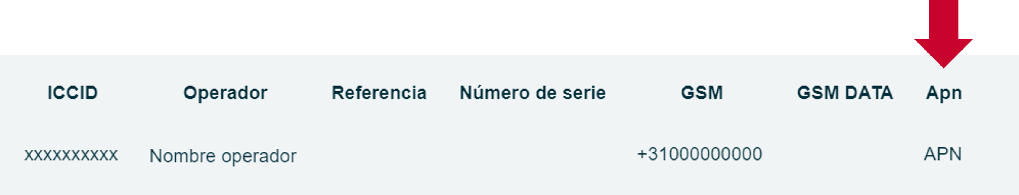 Nombre APN