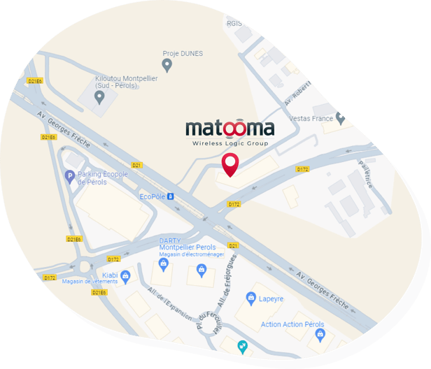 emplacement des locaux de matooma via google map