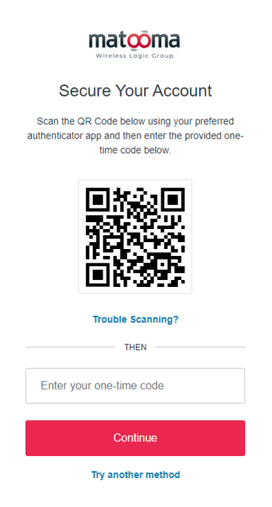 secure your account - double authentication