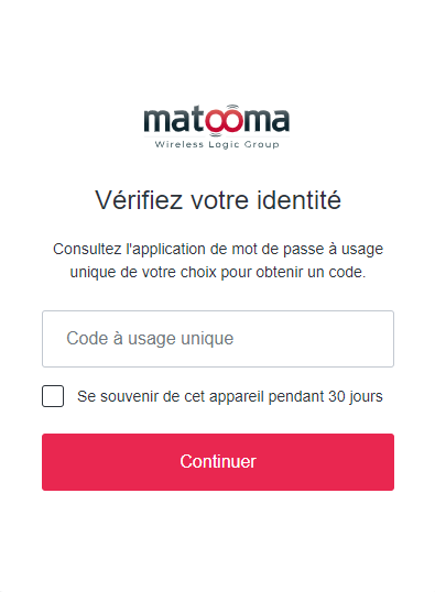 vérifiez votre identité - double authentification